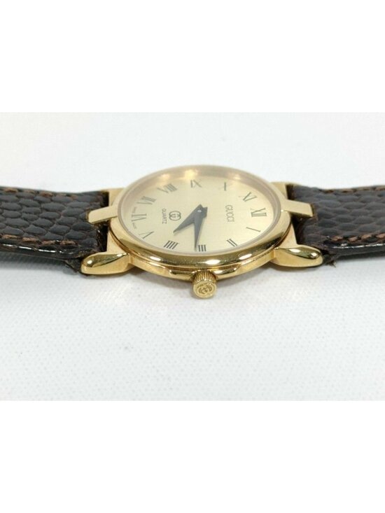 Gucci Watch L Gold Brown Stainless Steel main image 7
